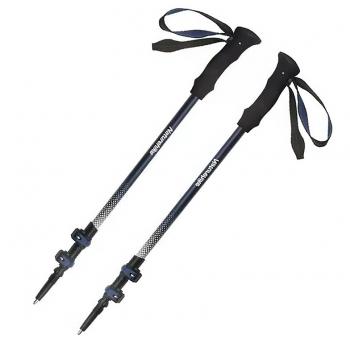 Палки треккинговые, карбон, ST04, голубые, для ходьбы (2 шт.)  cnk2300ds010-bl.set