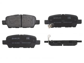 Колодки тормозные зад NISSAN J10 06-13 X-TRAIL T## 00- TIIDA C11 05-12 BAIKOR BKBR0034