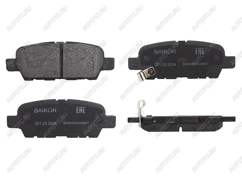 799 р. Колодки тормозные зад NISSAN J10 06-13 X-TRAIL T## 00- TIIDA C11 05-12 BAIKOR BKBR0034  с доставкой в г. Кемерово