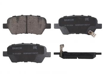 Колодки тормозные зад HONDA CIVIC FBFNFK 12-ODYSSEY RB# 03-08STEPWAGON RG# 05-09 BAIKOR BKBR0067