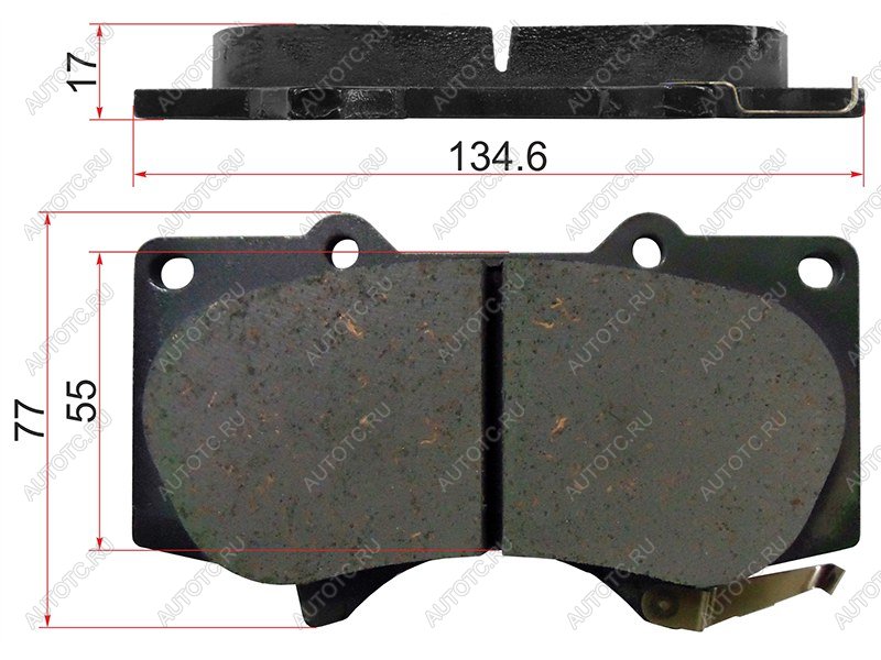 4 199 р. Колодки тормозные перед LEXUS GX470460TOYOTA LAND CRUISER PRADO 120150 02-MITSUBISHI PAJERO 06- ADVICS A1N011  с доставкой в г. Кемерово