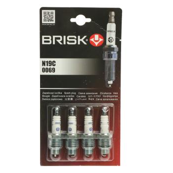 949 р. Свеча зажигания ЗМЗ-402,ЗИЛ BRISK SUPER комплект BRISK n19c  с доставкой в г. Кемерово. Увеличить фотографию 1