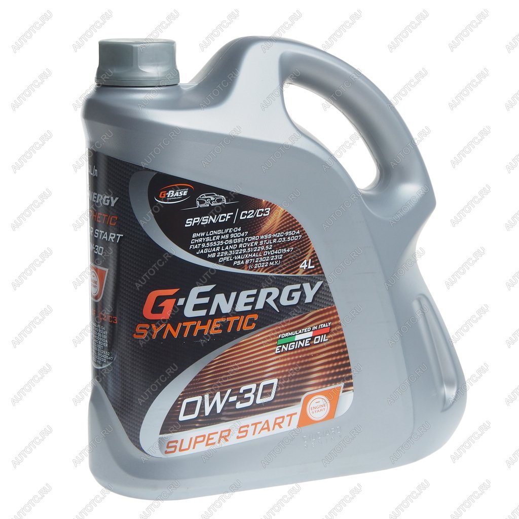 5 649 р. Масло моторное Synthetic Super Start SPSNCFC2C3 0W30 синт.4л G-ENERGY GAZPROMNEFT 253140488  с доставкой в г. Кемерово