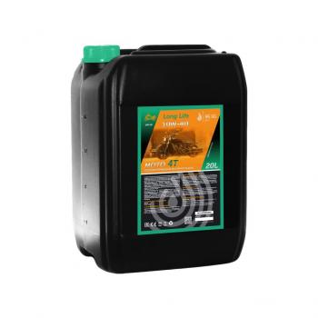 Моторное масло 10W-40 МОТО 4Т QC OIL Long Life полусинтетическое плакирующее, канистра 20л QC OIL qcllm10w40p20