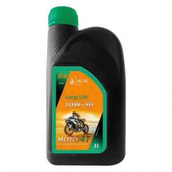 Моторное масло 10W-30 МОТО 4Т QC OIL Long Life полусинтетическое плакирующее , канистра 1л QC OIL qcllm10w30p1