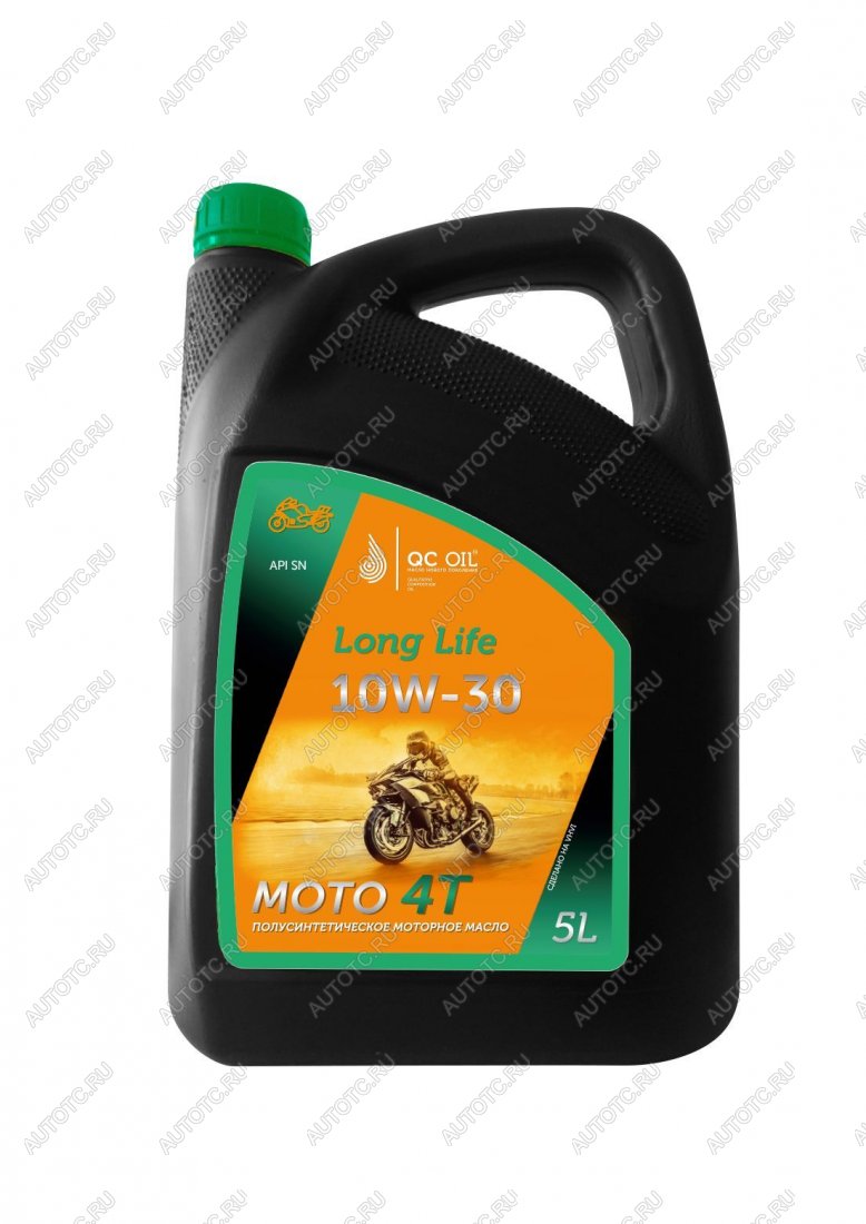 9 299 р. Моторное масло 10W-30 МОТО 4Т QC OIL Long Life полусинтетическое плакирующее , канистра 5л QC OIL qcllm10w30p5  с доставкой в г. Кемерово