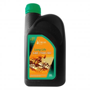 Трансмиссионное масло 75W-90 GL-45 QC OIL Long Life синтетическое плакирующее, канистра 1л QC OIL qcllgl4575w90s1