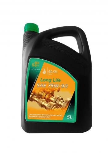 Трансмиссионное масло 75W-90 GL-45 QC OIL Long Life синтетическое плакирующее, канистра 5л QC OIL qcllgl4575w90s5