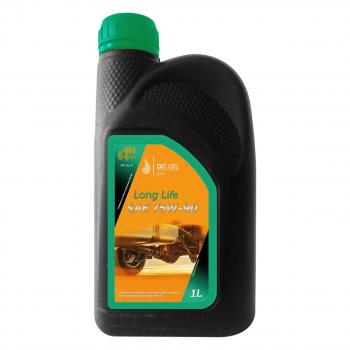 Трансмиссионное масло 75W-90 GL-4 QC OIL Long Life полусинтетическое плакирующее, канистра 1л QC OIL qcllgl475w90p1
