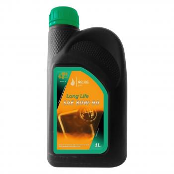 Трансмиссионное масло 80W-90 GL-4 QC OIL Long Life полусинтетическое плакирующее, канистра 1л QC OIL qcllgl480w90p1