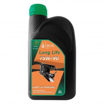 Трансмиссионное масло для водной техники 75W-90 MARINE 4T QC OIL Long Life синтетическое плакирующее, канистра 1л QC OIL qcllbgl575w90s1