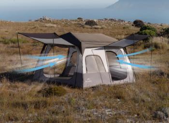 34 999 р. Палатка Naturehike Cape 8.3 быстросборная, серая  cnk2350ws014-mbr  с доставкой в г. Кемерово. Увеличить фотографию 8
