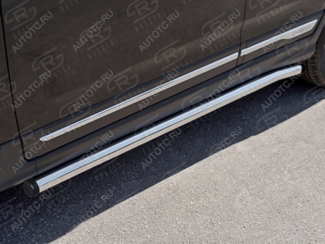 18 799 р. Пороги труба SLITKOFF  Chery Tiggo 5  (T21) (2014-2017) дорестайлинг (d57 мм)  с доставкой в г. Кемерово