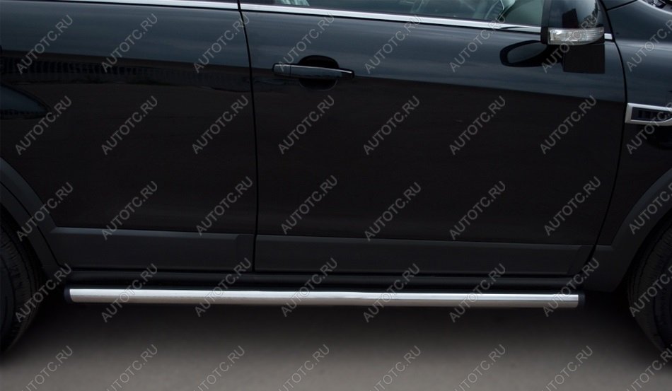 18 799 р. Пороги труба SLITKOFF  Chevrolet Captiva (2011-2013) 1-ый рестайлинг (d57 мм)  с доставкой в г. Кемерово