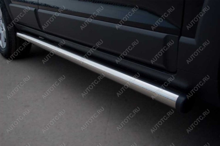 21 649 р. Пороги труба SLITKOFF Chevrolet Niva 2123 дорестайлинг (2002-2008) (d76 мм)  с доставкой в г. Кемерово
