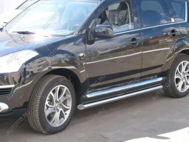 19 999 р. Пороги труба SLITKOFF  CITROEN C-crosser (2007-2012) (d57 мм)  с доставкой в г. Кемерово