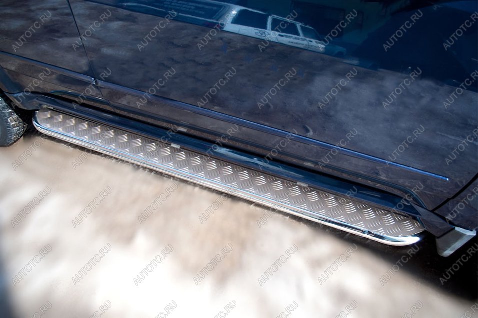 22 499 р. Пороги труба (с листом) SLITKOFF  INFINITI JX35 - QX60  L50 (Лист нержержавейка, профиль нержавейка)  с доставкой в г. Кемерово