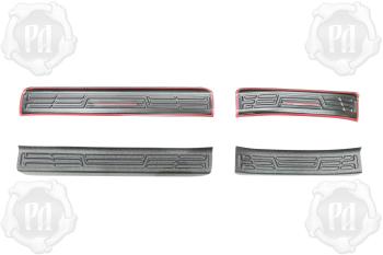 Накладки на внутренние пороги дверей Русская Артель Geely Emgrand SS11 (2021-2025) (шагрень)