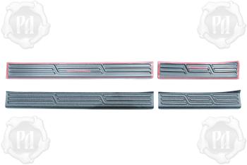 Накладки на внутренние пороги дверей Русская Артель JAECOO J7 (2023-2025) (шагрень)