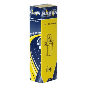 67 р. Лампа 12V 2W BAX8.5d2 зеленый патрон Plastic Base NARVA NARVA 170573000  с доставкой в г. Кемерово. Увеличить фотографию 1