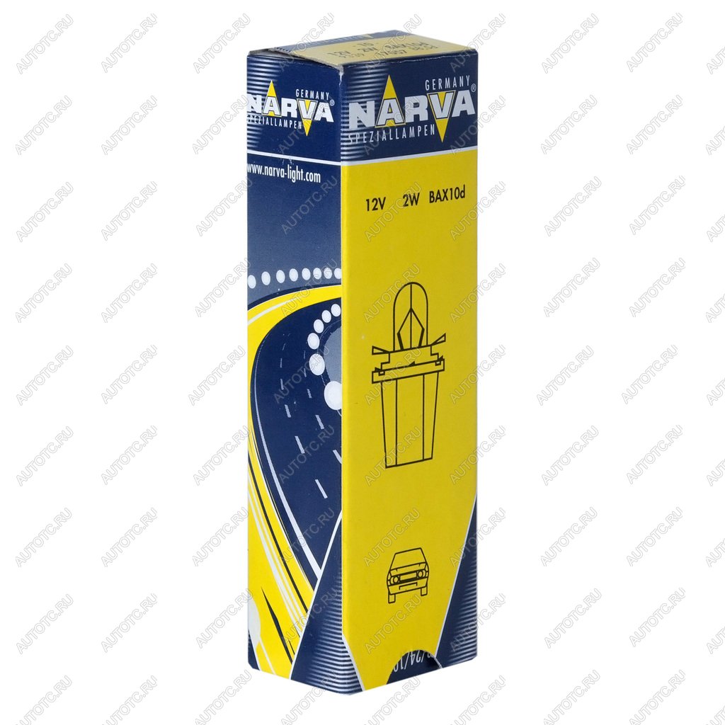 67 р. Лампа 12V 2W BAX8.5d2 зеленый патрон Plastic Base NARVA NARVA 170573000  с доставкой в г. Кемерово