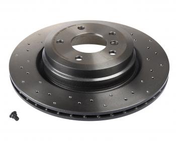 10 349 р. Диск тормозной BMW 3 (E90,E91,E92,E93) задний вентилируемый (1шт.) BREMBO BREMBO 09a2701x  с доставкой в г. Кемерово. Увеличить фотографию 1