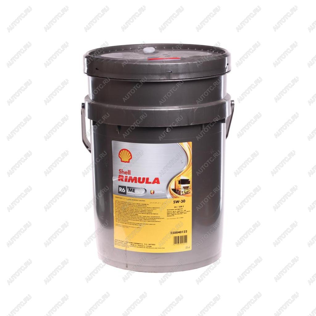 22 799 р. Масло дизельное RIMULA R6 ME 5W30 E4E7CF синт.20л SHELL SHELL 550052172  с доставкой в г. Кемерово