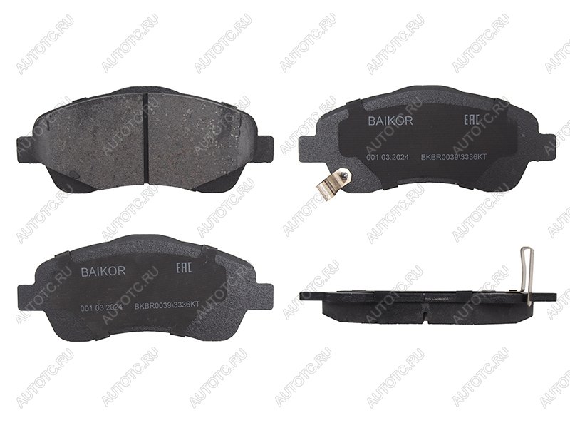 1 129 р. Колодки тормозные перед TOYOTA AVENSIS 03- BAIKOR BKBR0039  с доставкой в г. Кемерово