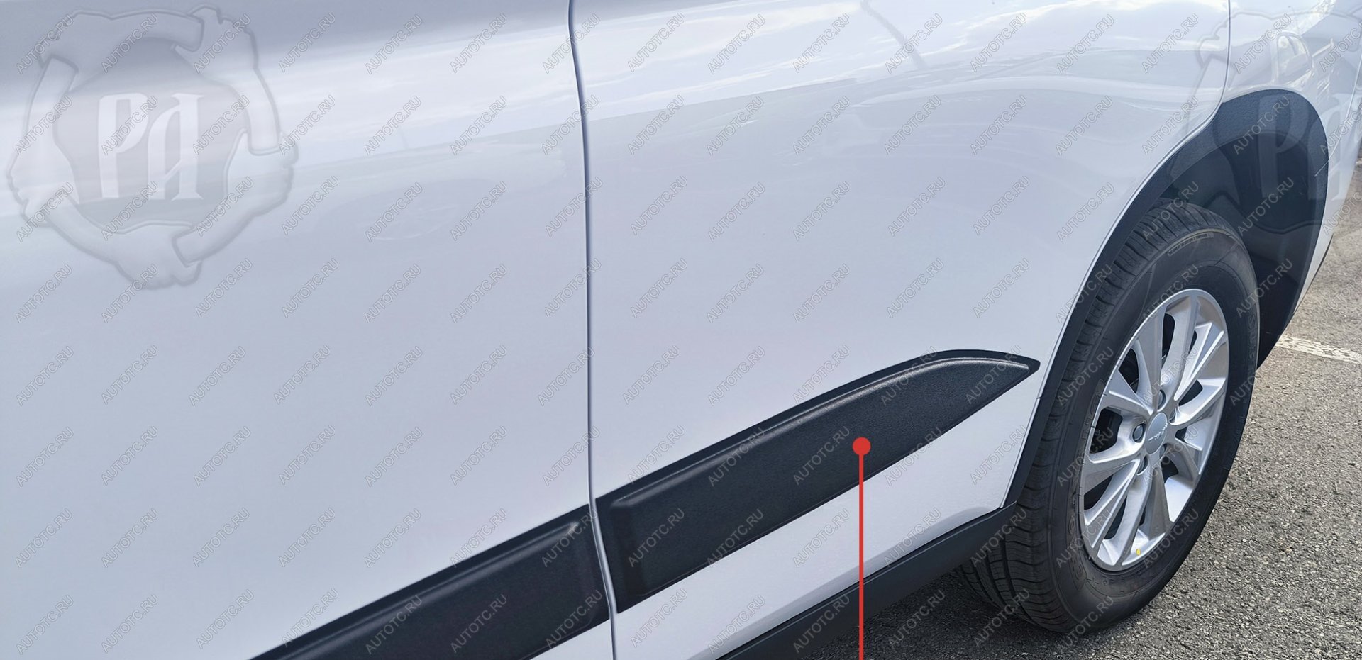 809 р. Молдинг двери задний правый Русская Артель  Haval M6 (2021-2025) (шагрень)  с доставкой в г. Кемерово