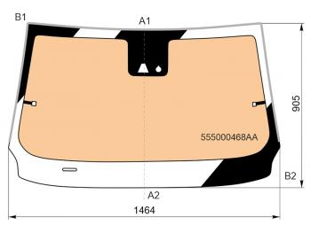 21 099 р. Стекло лобовое (Обогрев полный Камера Датчик дождя Молдинг) Chery Tiggo 4 Pro 20-  Kaiyi X3 Pro FUYAO 555000468AA  с доставкой в г. Кемерово. Увеличить фотографию 1