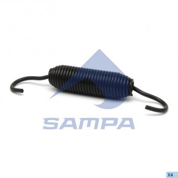 84 р. Пружина MERITOR трещотки возвратная короткая (145х22.5х2.65мм) SAMPA SAMPA 117.001  с доставкой в г. Кемерово. Увеличить фотографию 1