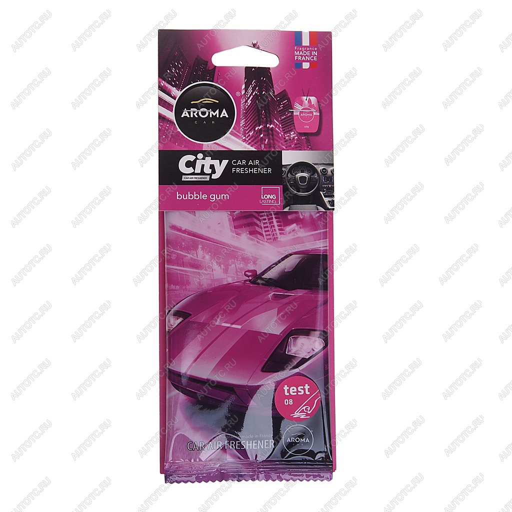 125 р. Ароматизатор подвесной пластина (bubble gum) City AROMA CAR AROMA CAR 92670  с доставкой в г. Кемерово