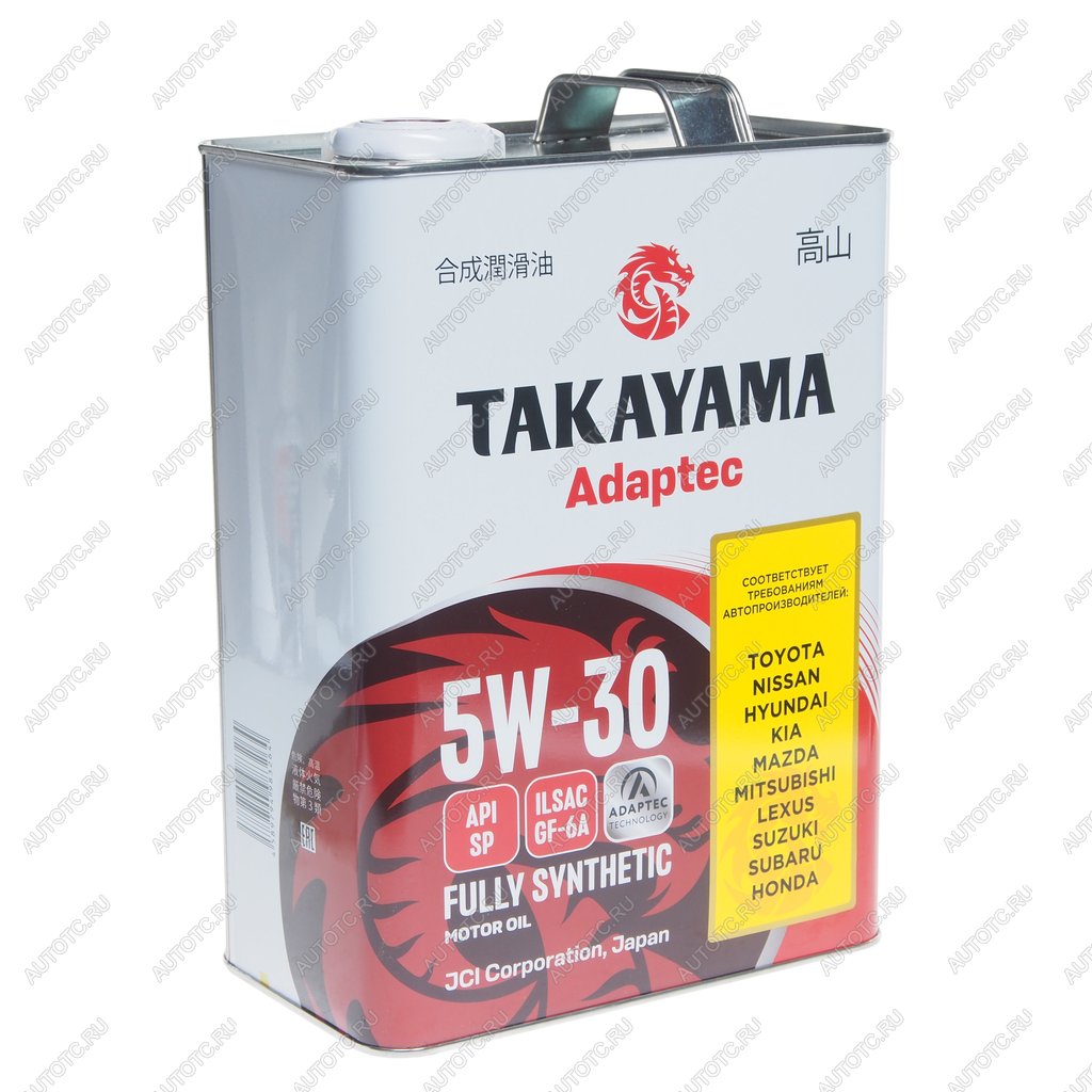 2 659 р. Масло моторное Adaptec SPGF-6A 5W30 синт.4л TAKAYAMA TAKAYAMA 6056131  с доставкой в г. Кемерово