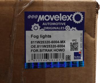 6 799 р. Фара противотуманная SITRAK HOWO T5G правая MOVELEX MOVELEX 811w253206004-mx  с доставкой в г. Кемерово. Увеличить фотографию 6