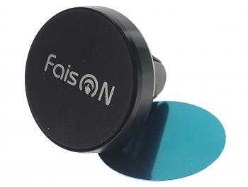 253 р. Держатель телефона на дефлектор магнитный FAISON FAISON bh8 black  с доставкой в г. Кемерово. Увеличить фотографию 1