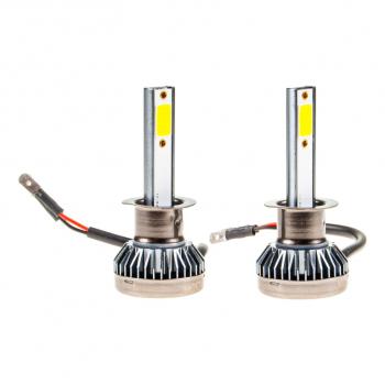 619 р. Лампа светодиодная 1224V H1 18W с радиатором (2шт.) LED 2 COB MisMINI MISTAR mis-mini-h1  с доставкой в г. Кемерово. Увеличить фотографию 2