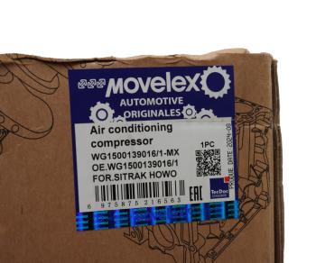 17 299 р. Компрессор SITRAK HOWO кондиционера MOVELEX MOVELEX wg15001390161-mx  с доставкой в г. Кемерово. Увеличить фотографию 8