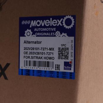 11 699 р. Генератор SITRAK дв.MC11 (80A) MOVELEX MOVELEX 202v261017271-mx  с доставкой в г. Кемерово. Увеличить фотографию 5