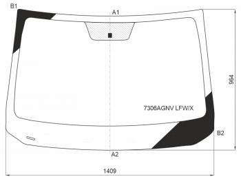 7 199 р. Стекло лобовое RENAULT DUSTER 21- XYG 7306AGNV LFW/X  с доставкой в г. Кемерово. Увеличить фотографию 1
