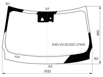 14 999 р. Стекло лобовое (Камера Датчик дождя) Exeed VX 20-24 XYG EXD-VX-20-S2Z LFW/X  с доставкой в г. Кемерово. Увеличить фотографию 1