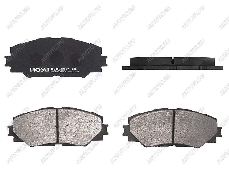 1 189 р. Колодки тормозные перед TOYOTA PREMIOALLION 05-12RAV 4 05-COROLLA 06-13 HOSU HSBR0017  с доставкой в г. Кемерово