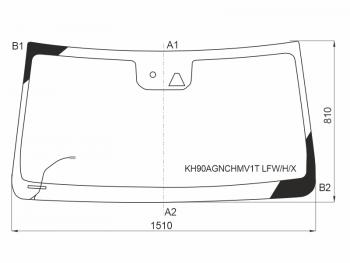 8 549 р. Стекло лобовое (Обогрев щеток Камера Датчик дождя Камера справа) Haval H9 17-24 XYG KH90AGNCHMV1T LFW/H/X  с доставкой в г. Кемерово. Увеличить фотографию 1