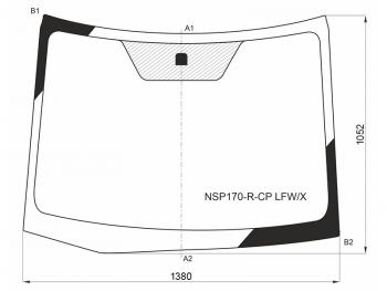 10 499 р. Стекло лобовое Toyota Sienta 15-22 XYG NSP170-R-CP LFW/X  с доставкой в г. Кемерово. Увеличить фотографию 1