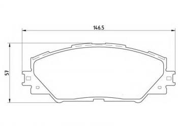 Колодки тормозные перед TOYOTA RAV4 05- BREMBO P 83 071
