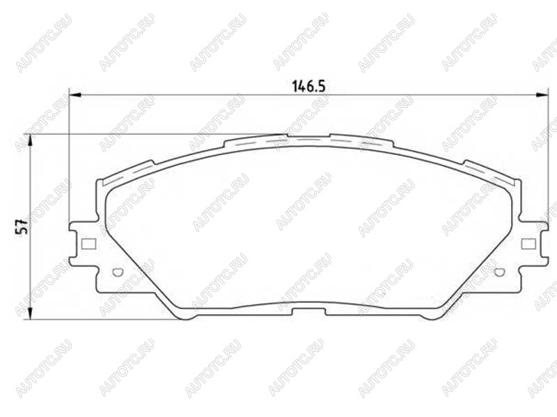 2 799 р. Колодки тормозные перед TOYOTA RAV4 05- BREMBO P 83 071  с доставкой в г. Кемерово