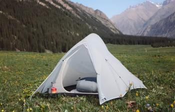 23 449 р. Палатка Naturehike Cloud Up tents UL Si 2-местная, алюминиевый каркас, серая  cnk2450ws017-g2  с доставкой в г. Кемерово. Увеличить фотографию 7