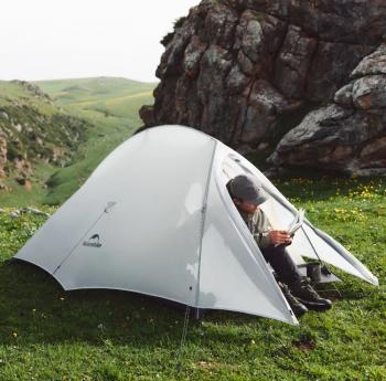 23 449 р. Палатка Naturehike Cloud Up tents UL Si 2-местная, алюминиевый каркас, серая  cnk2450ws017-g2  с доставкой в г. Кемерово. Увеличить фотографию 4