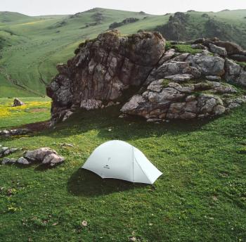 23 449 р. Палатка Naturehike Cloud Up tents UL Si 2-местная, алюминиевый каркас, серая  cnk2450ws017-g2  с доставкой в г. Кемерово. Увеличить фотографию 3