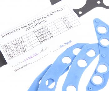 3 499 р. Прокладка головки блока ЯМЗ-7511 (металлическая с РТИ в сборе) АВТОДИЗЕЛЬ ЯМЗ 238д-1003210  с доставкой в г. Кемерово. Увеличить фотографию 2