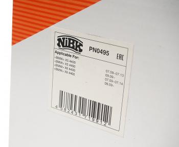 7 699 р. Колодки тормозные BMW X6 (E72) передние (4шт.) NIBK NIBK pn0495  с доставкой в г. Кемерово. Увеличить фотографию 3